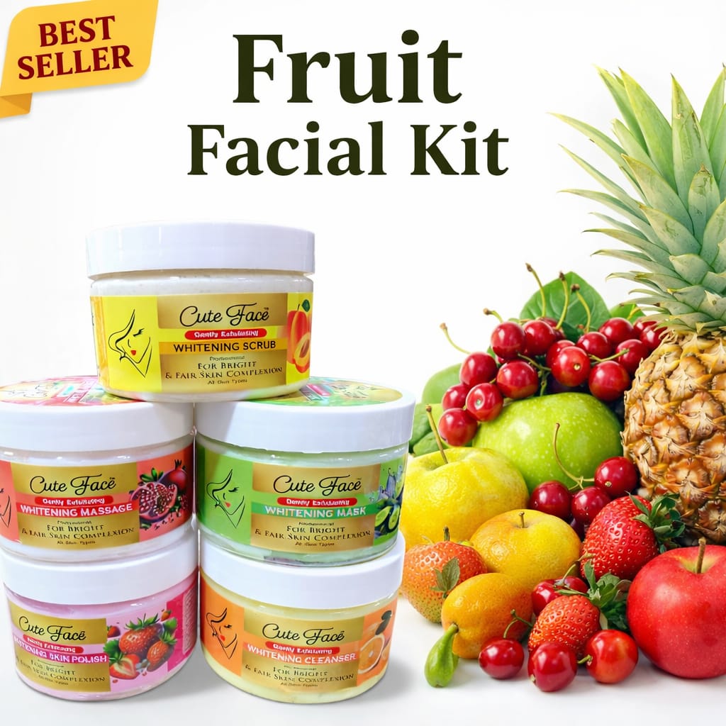 Cute Face 5-in-1 Whitening Facial Kit – Complete Brightening & Glow Skin Care Set